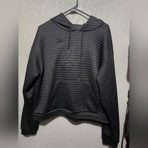 Shein Waffle Hoodie XL Black